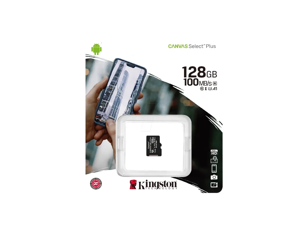 Kingston Memorije kartice KINGSTON SDCS2/128GBSP/microSDXC/128GB/Class10 U3/100MB/s-10MB/s Slika 1